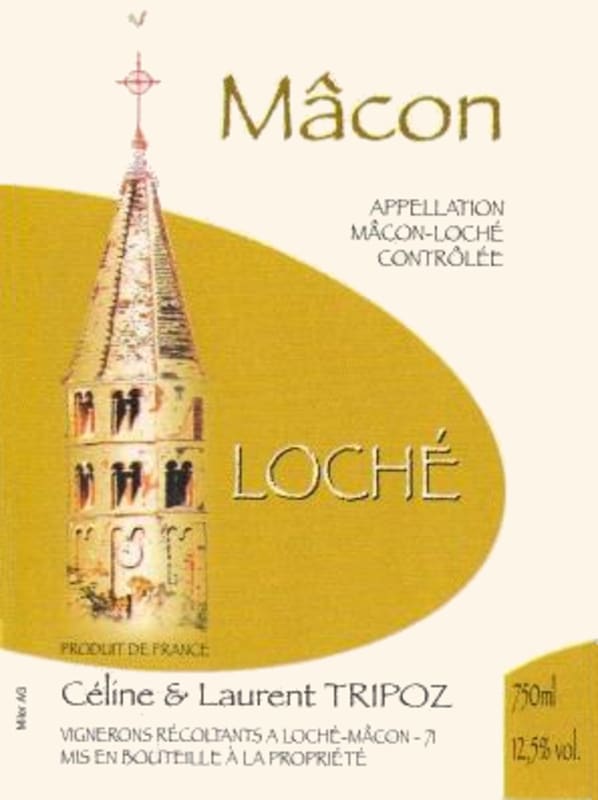 Celine et Laurent Tripoz Macon Loche 2012 Front Label