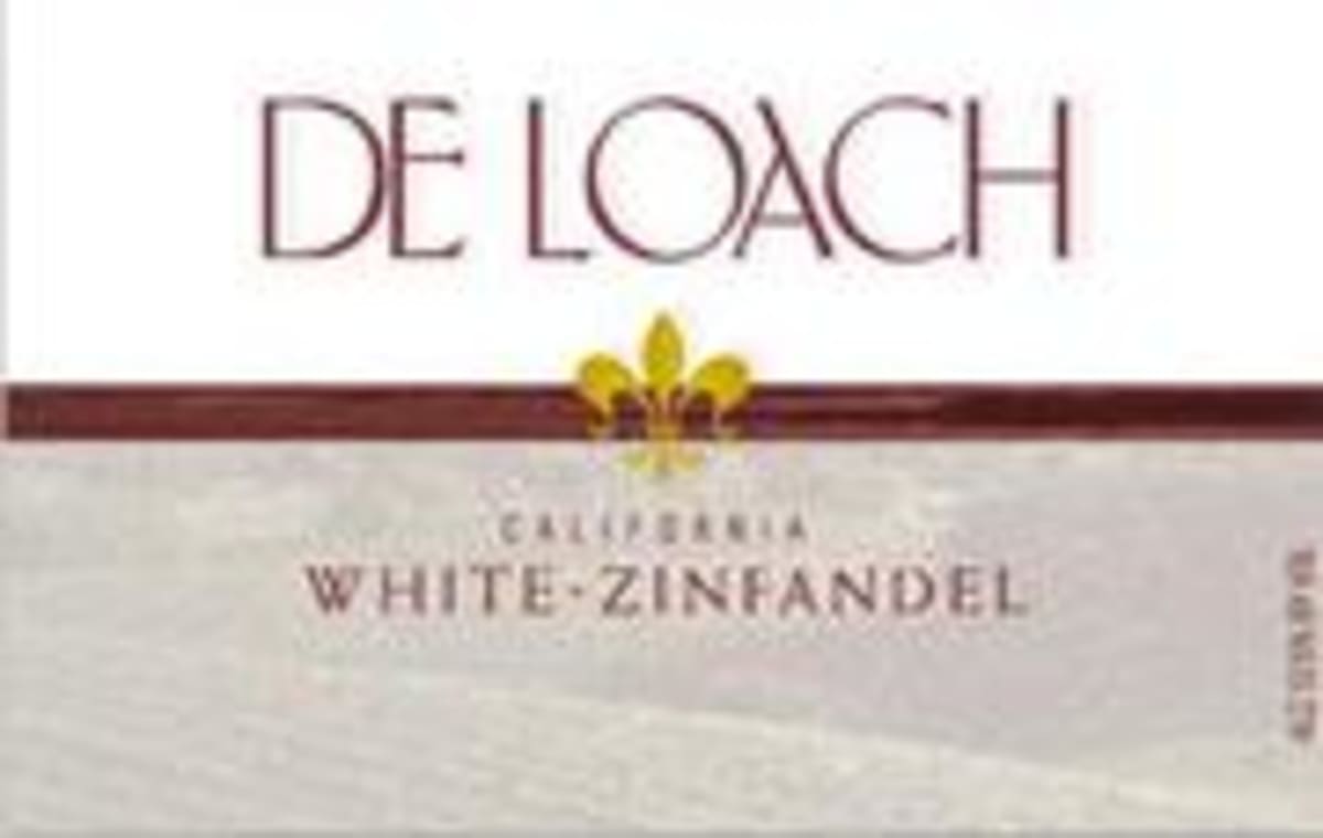 DeLoach White Zinfandel (half-bottle) 1998 Front Label