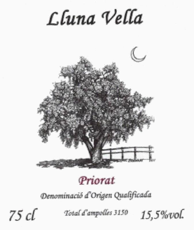 Celler Balaguer i Cabre Lluna Vella 2012 Front Label