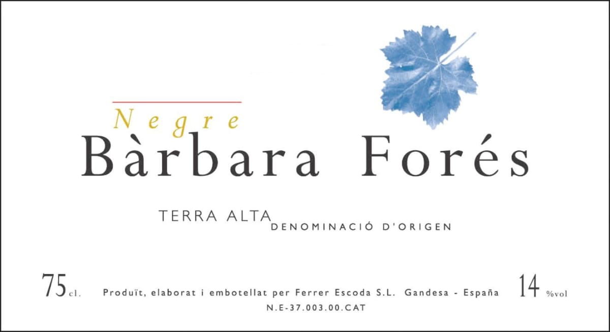 Celler Barbara Fores Negre 2006 Front Label