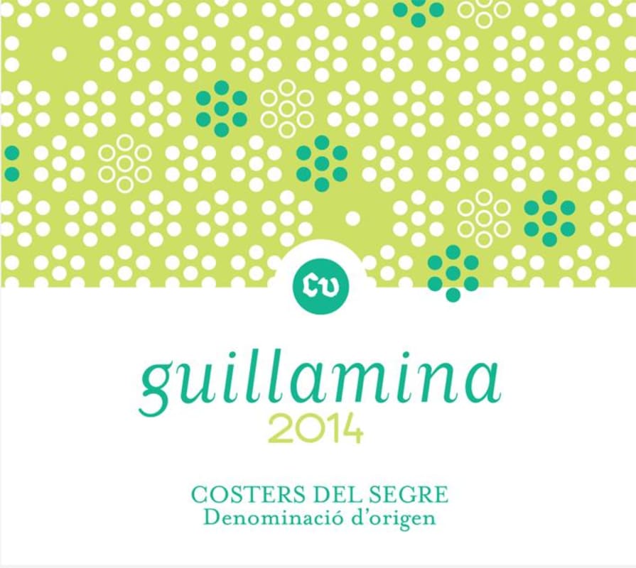 Celler Carcavins Guillamina Blanco 2014 Front Label
