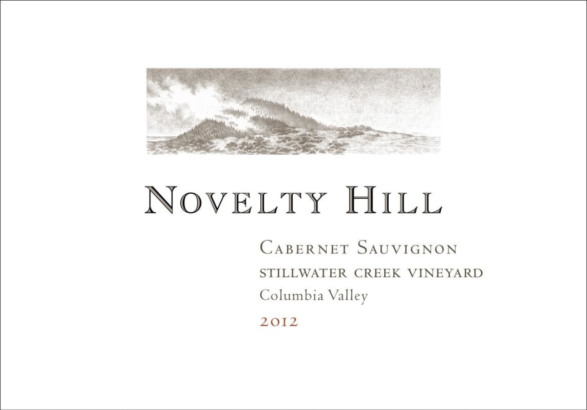 Novelty Hill Stillwater Creek Vineyard Cabernet Sauvignon 2012 Front Label