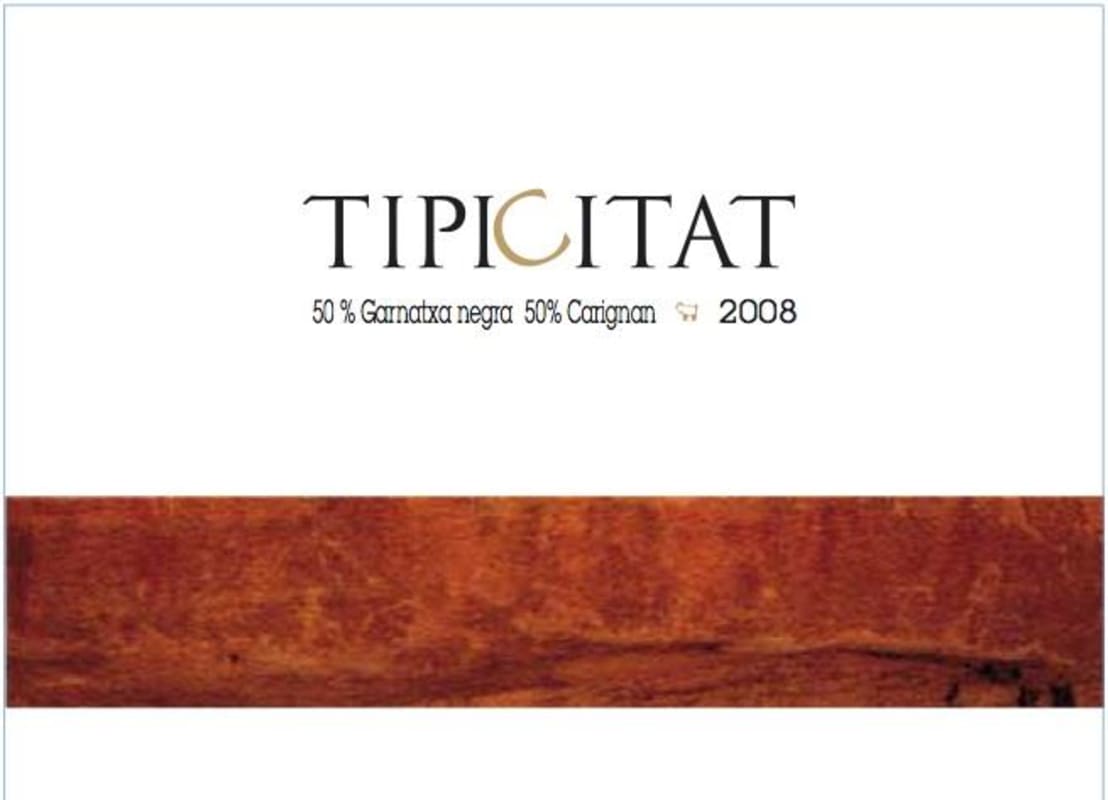 Celler de Batea Tipicitat 2008 Front Label