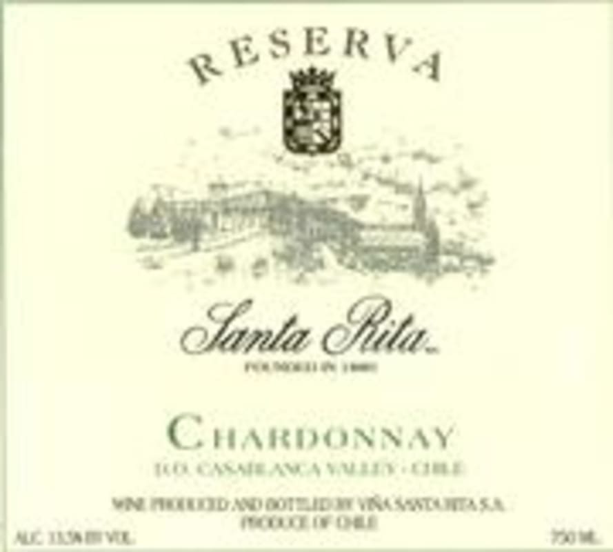 Santa Rita Reserva Chardonnay (half-bottle) 1999 Front Label