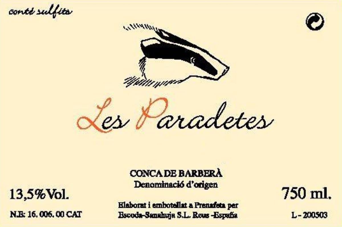 Celler Escoda-Samahuja Les Paradetes 2006 Front Label
