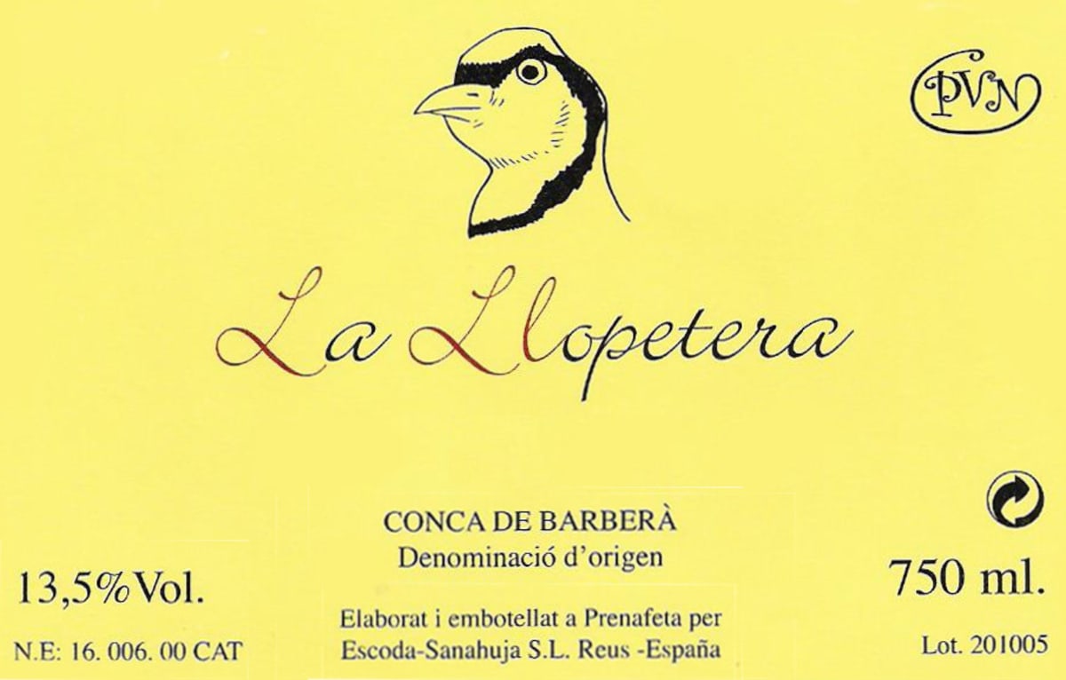Celler Escoda-Samahuja La Llopetera 2011 Front Label
