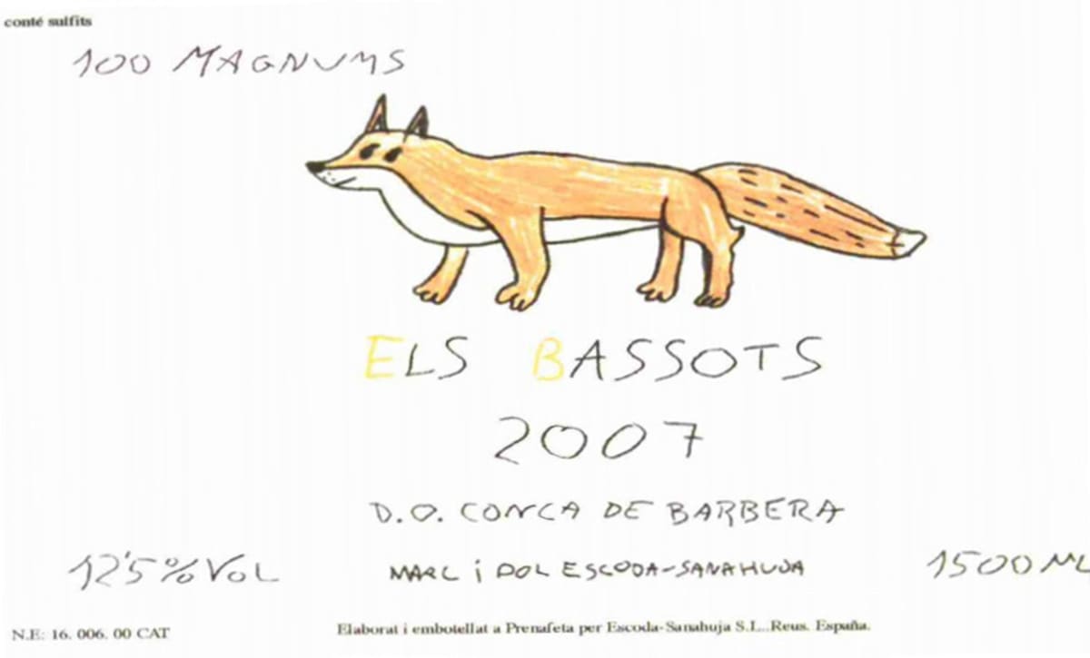 Celler Escoda-Samahuja Els Bassots 2007 Front Label