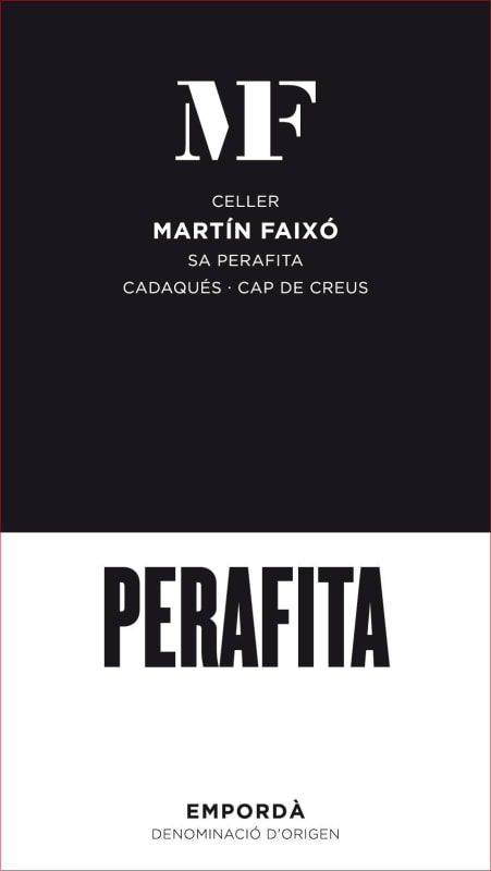 Celler Martin Faixo Perafita Tinto 2009 Front Label