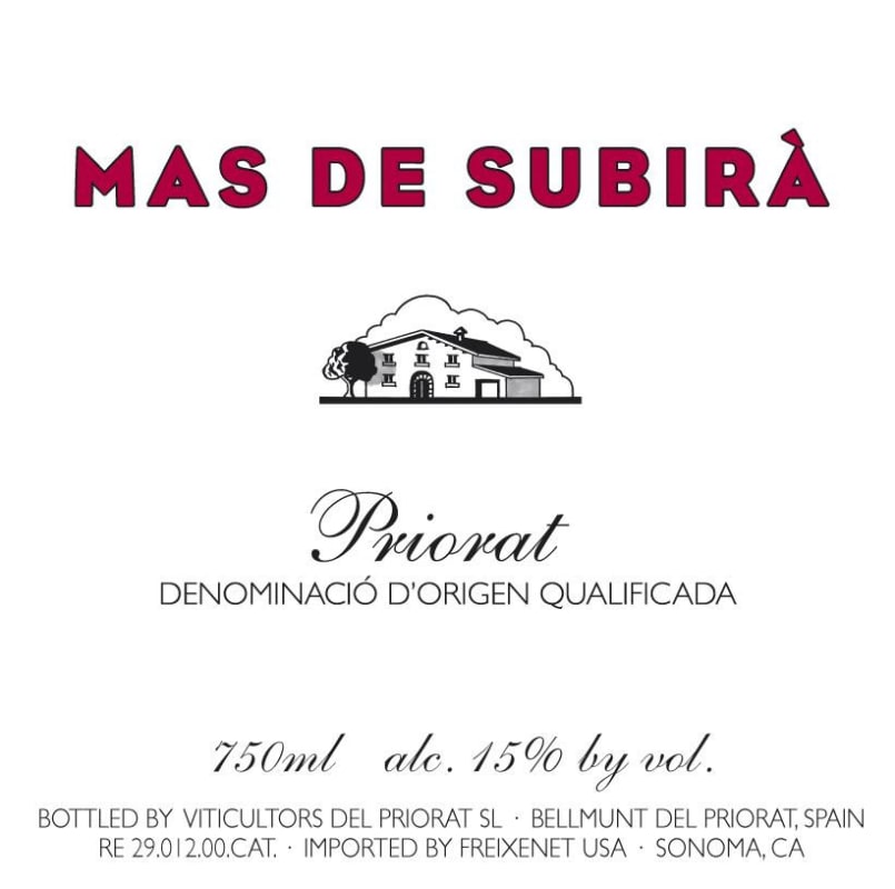 Celler Morlanda Mas de Subira 2011 Front Label