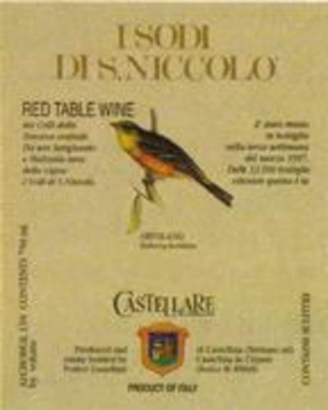 Castellare I Sodi S. Niccolo 1995 Front Label