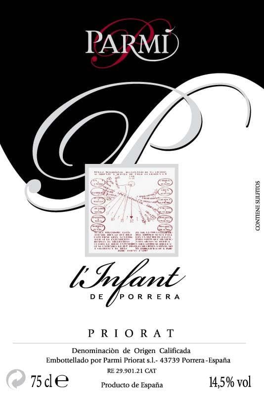Celler Parmi Priorat L'Infant de Porrera 2007 Front Label