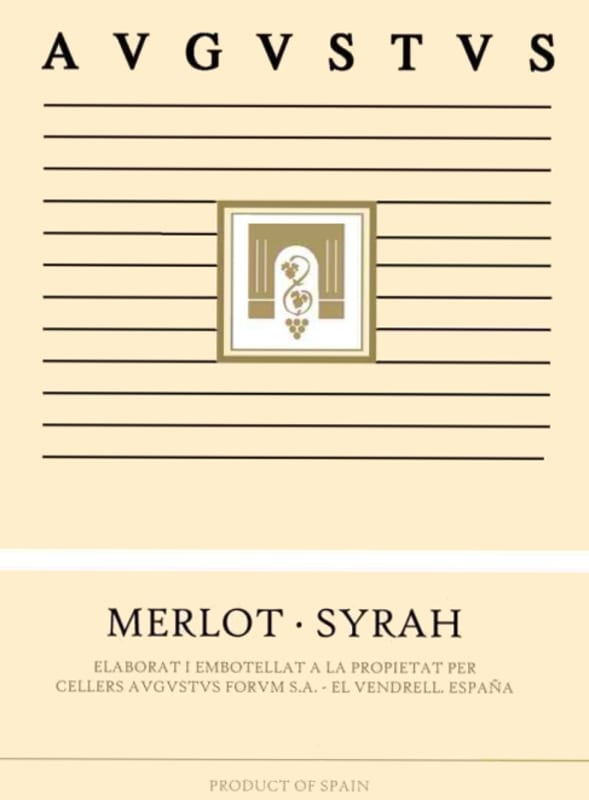 Cellers Avgvstvs Forvm Merlot - Syrah 2012 Front Label