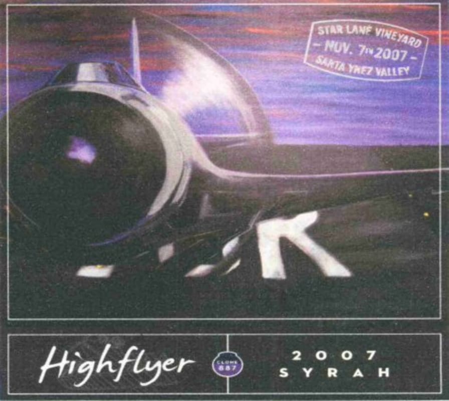 Somerston Highflyer Syrah 2007 Front Label