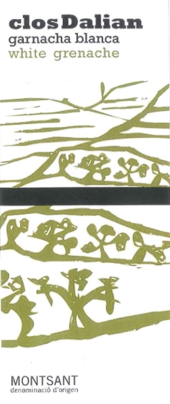 Cellers Unio Clos Dalian Garnacha Blanca 2015 Front Label