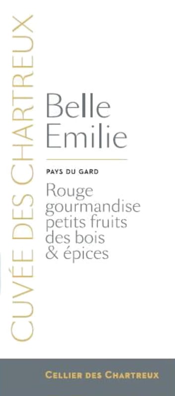 Cellier des Chartreux Cuvee des Chartreux Belle Emilie Rouge 2013 Front Label