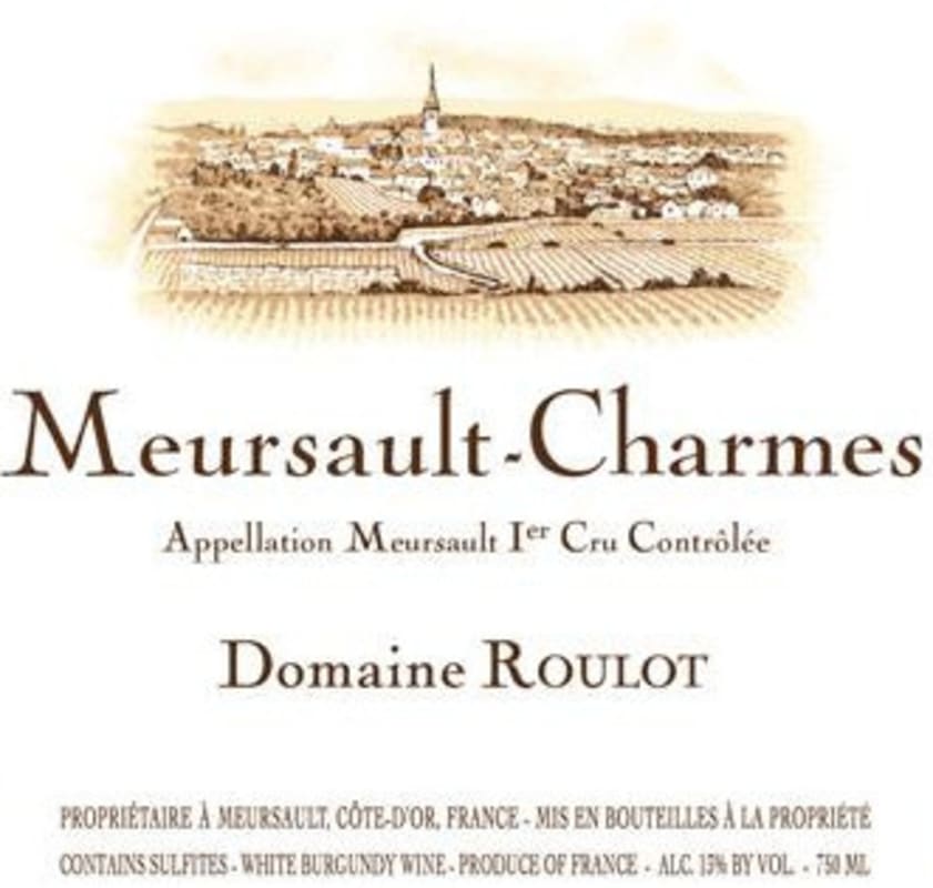 Domaine Roulot Meursault-Charmes Premier Cru 2012 Front Label