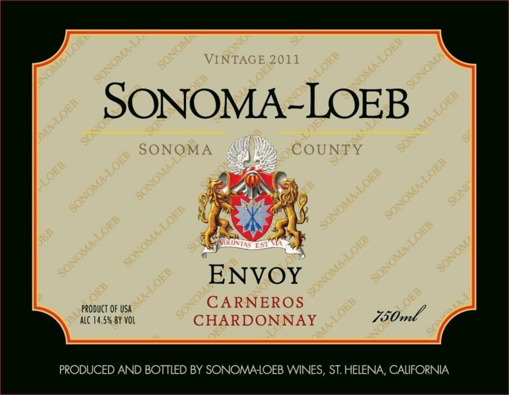 Sonoma-Loeb Envoy Chardonnay 2011 Front Label