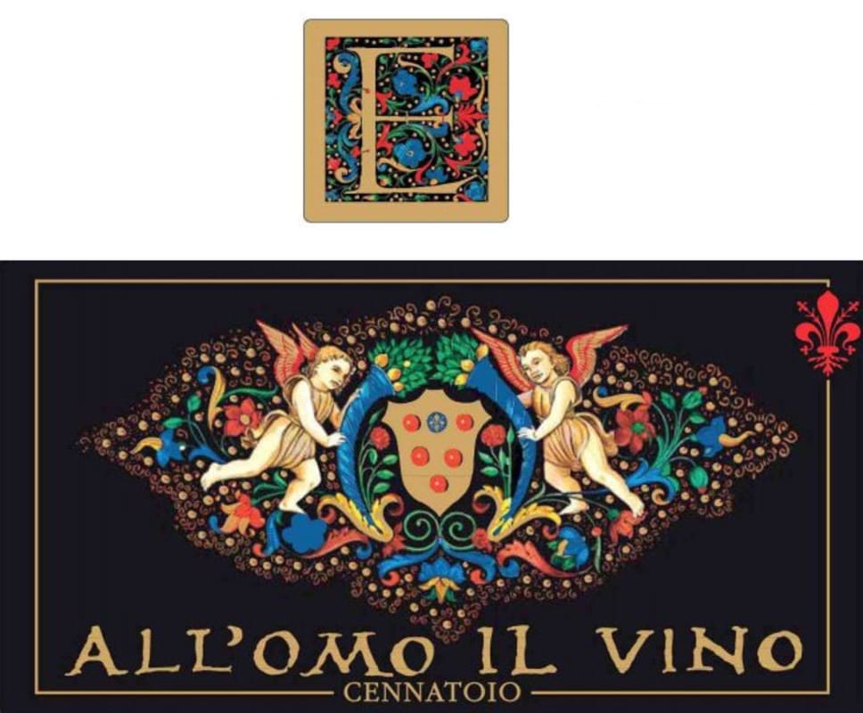 Cennatoio Intervineas Toscana All'Omo il Vino 2015 Front Label