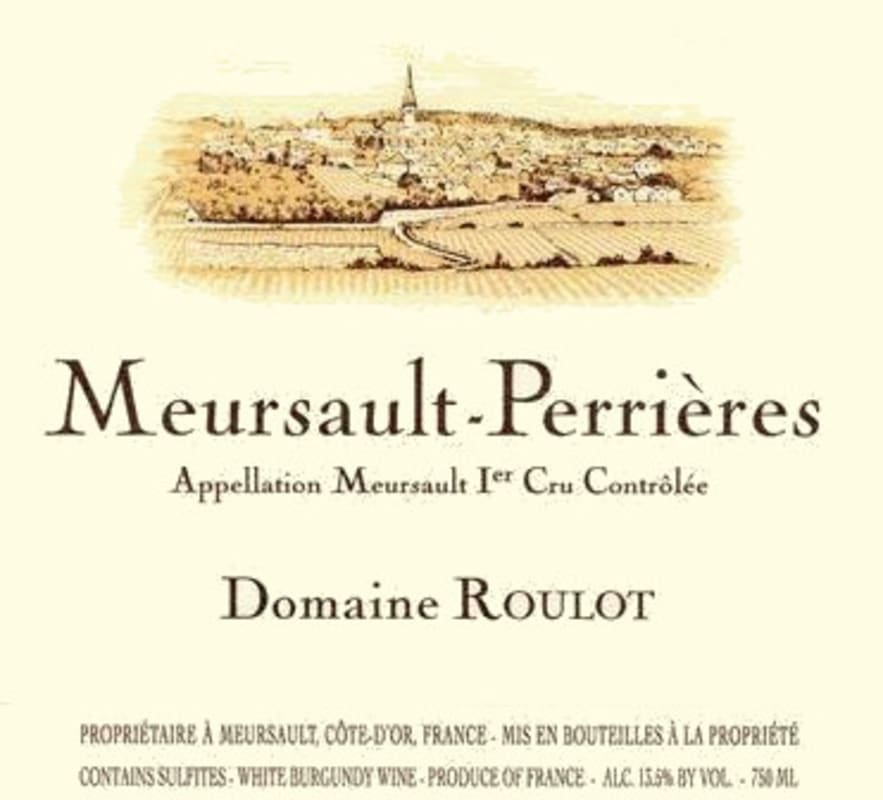 Domaine Roulot Meursault-Perrieres Premier Cru 2012 Front Label