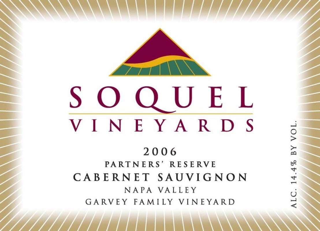Soquel Garvey Family Vineyard Partners' Reserve Cabernet Sauvignon 2006 Front Label