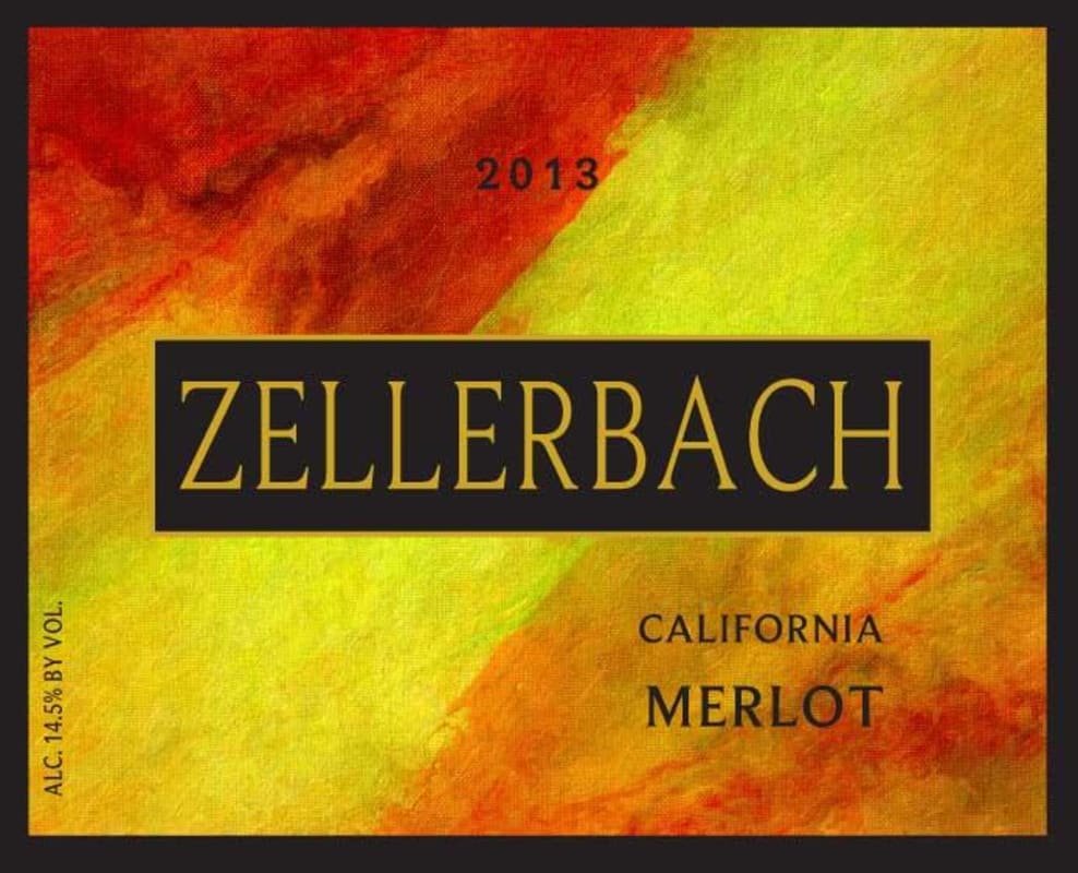 McNab Ridge Winery Zellerbach Merlot 2013 Front Label