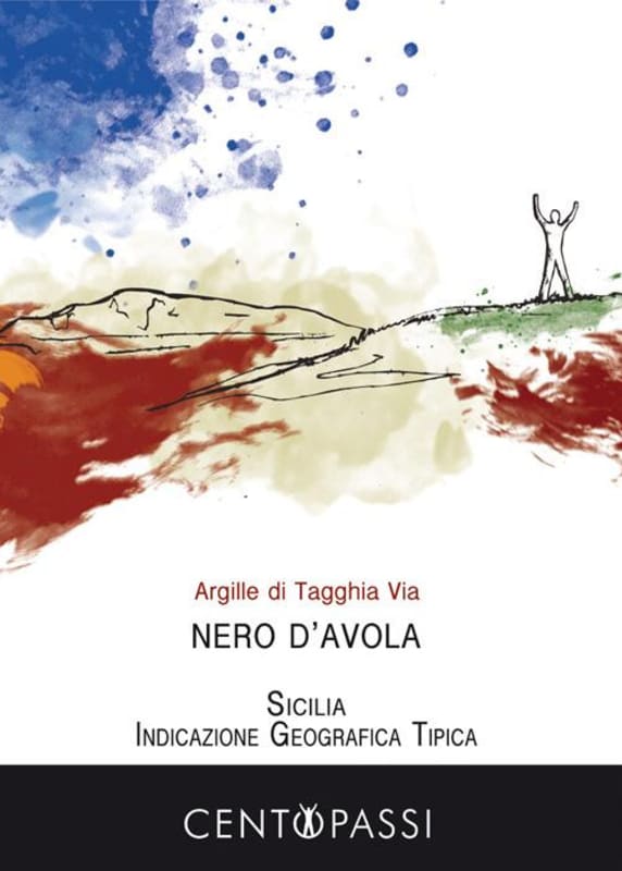 Centopassi Sicilia Argille di Tagghia Via Nero d'Avola 2015 Front Label