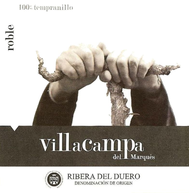Cepas y Bodegas Villacampa del Marques Roble 2014 Front Label
