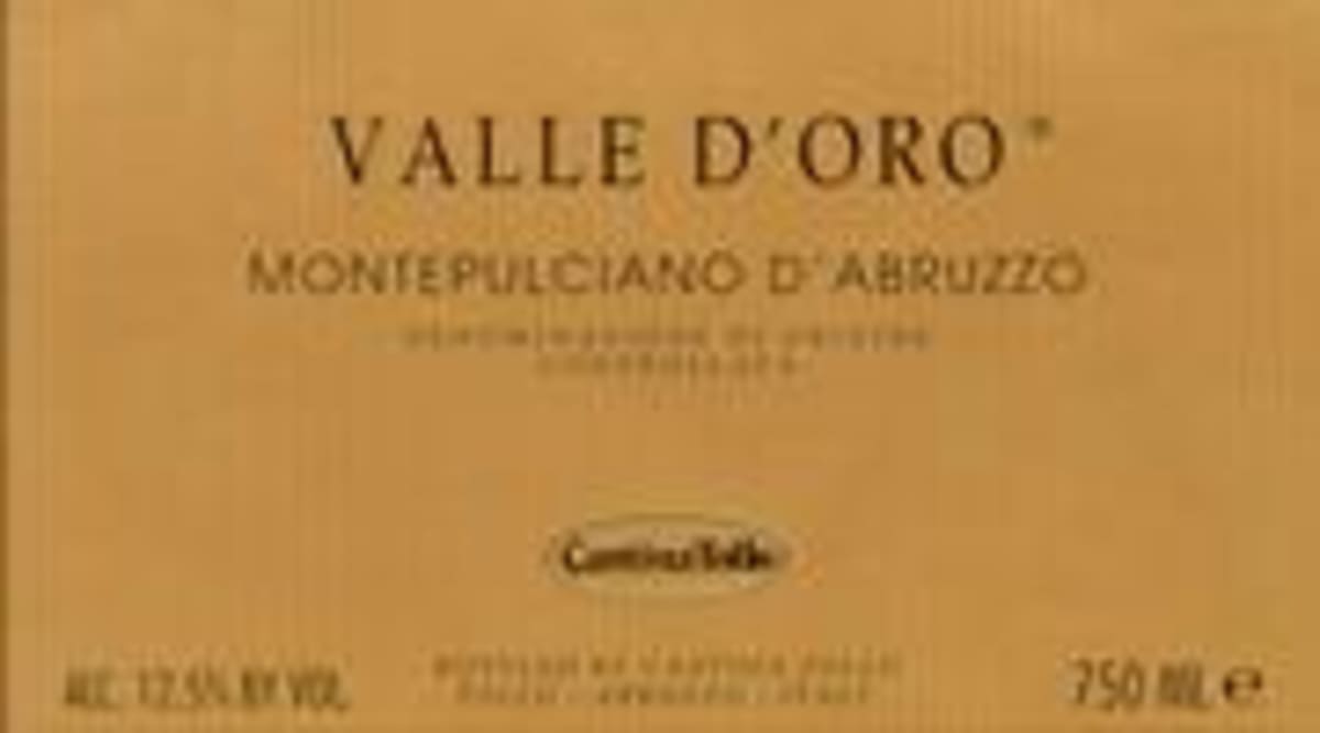 Tollo Montepulciano DAbruzzo Valle Doro 1995 Front Label