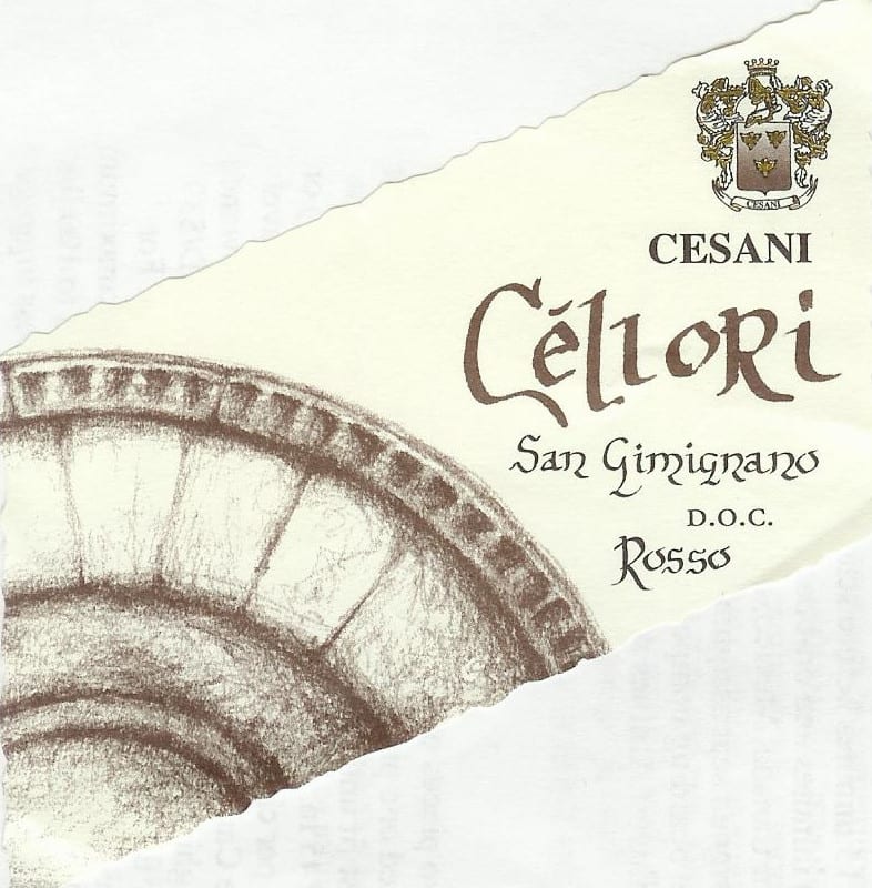 Cesani San Gimignano Cellori Rosso 2007 Front Label