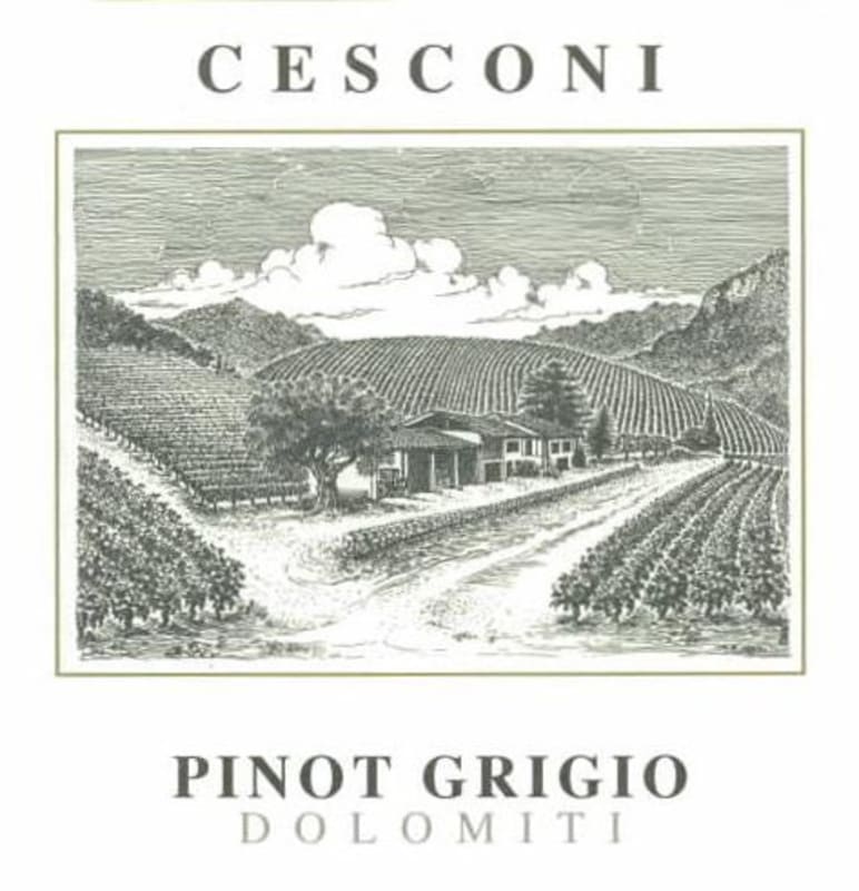 Cesconi Vigneti delle Dolomiti Pinot Grigio 2012 Front Label