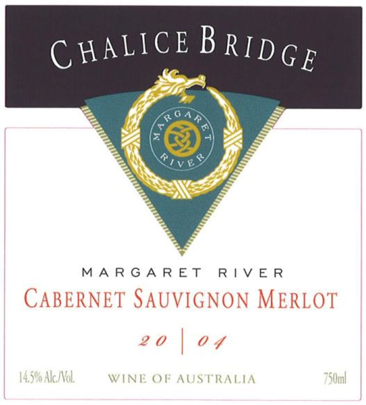 Chalice Bridge Estate Cabernet Sauvignon Merlot 2004 Front Label