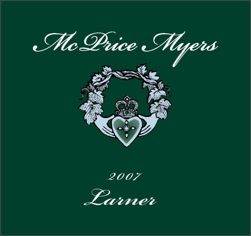 McPrice Myers Larner Syrah 2007 Front Label