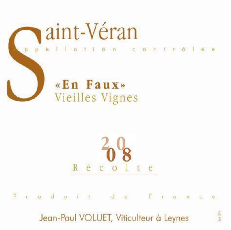 Maison Rijckaert Saint-Veran En Faux Vieilles Vignes 2008 Front Label
