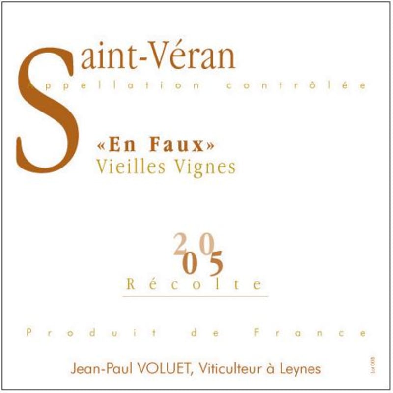 Maison Rijckaert Saint-Veran En Faux Vieilles Vignes 2005 Front Label