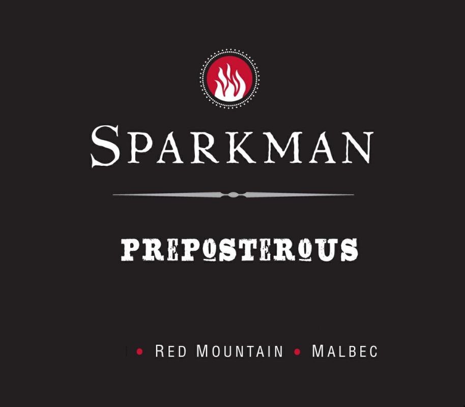 Sparkman Preposterous Malbec 2010 Front Label