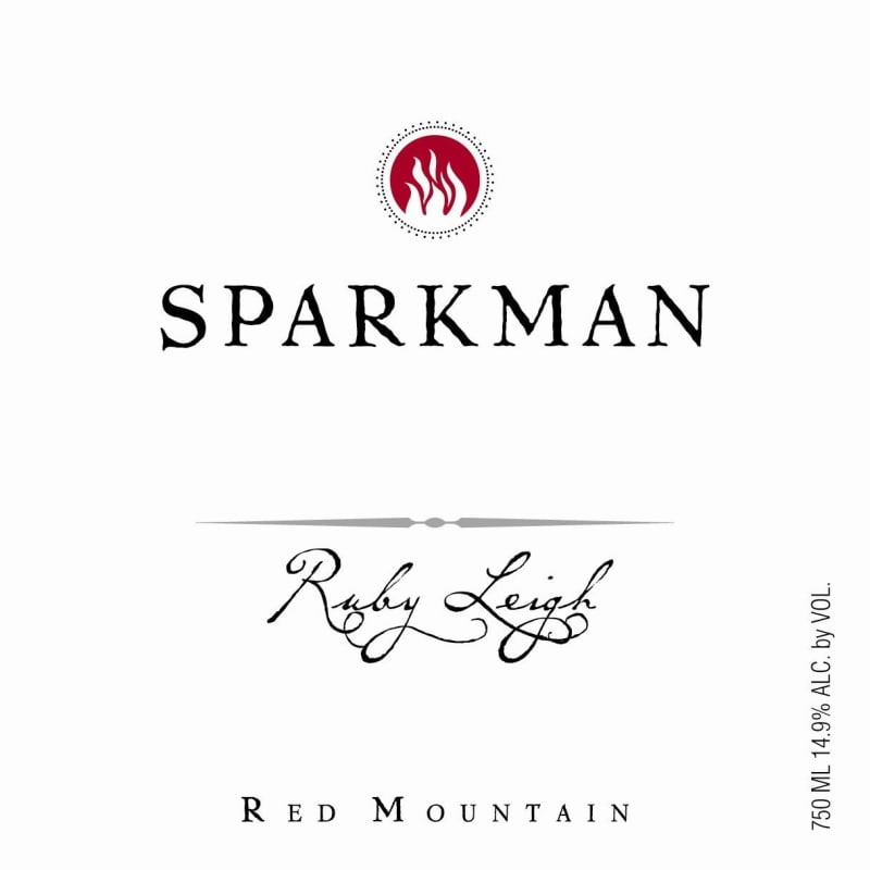 Sparkman Ruby Leigh Red 2008 Front Label