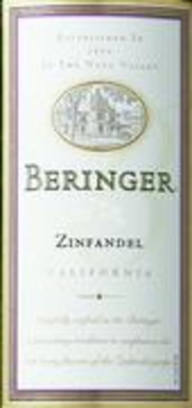 Beringer Zinfandel 1998 Front Label