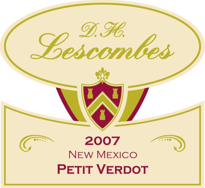 St. Clair D.H. Lescombes Limited Release Petit Verdot 2007 Front Label