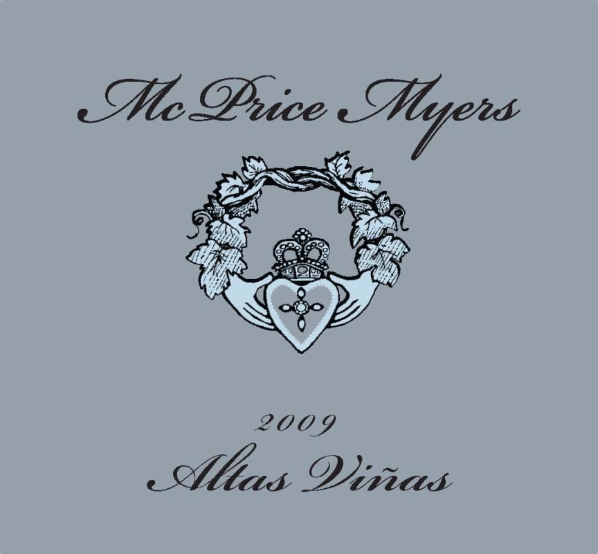 McPrice Myers Altas Vinas 2009 Front Label