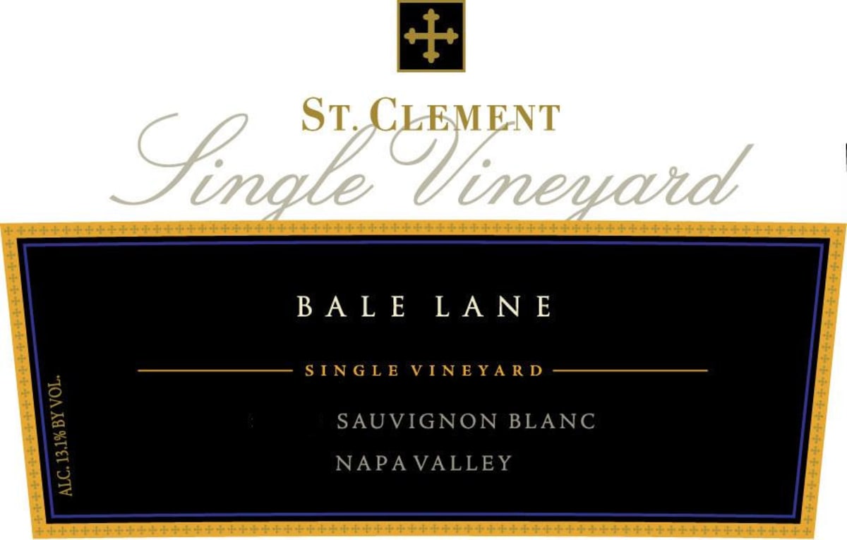 St. Clement Bale Lane Single Vineyard Sauvignon Blanc 2008 Front Label