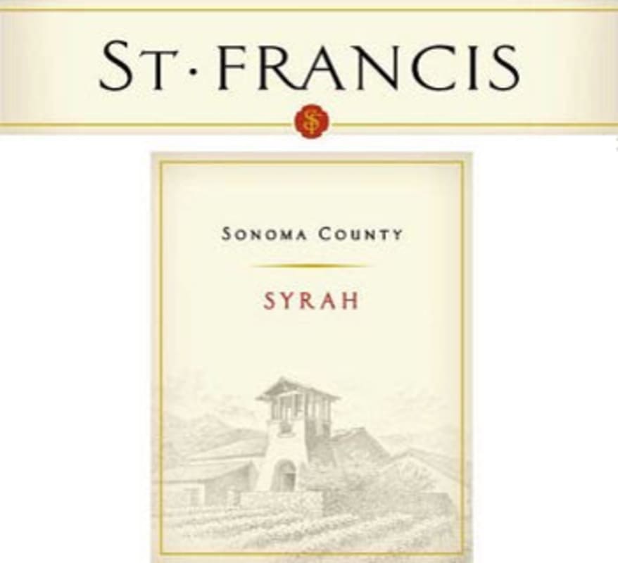 St. Francis Sonoma County Syrah 2002 Front Label