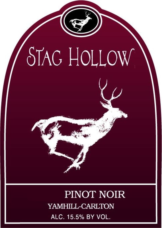 Stag Hollow Pinot Noir 2012 Front Label