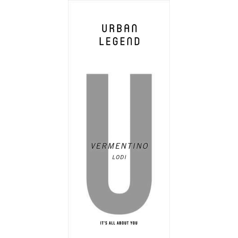 Urban Legend Cellars Vermentino 2016 Front Label