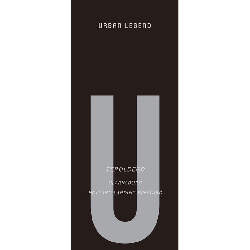 Urban Legend Cellars Teroldego 2014 Front Label