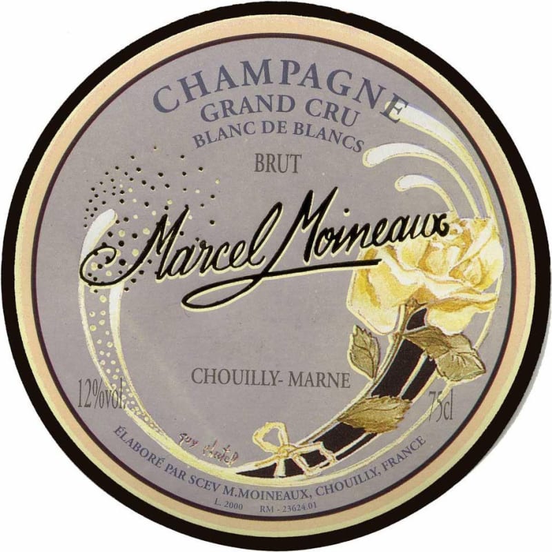 Champagne Marcel Moineaux Blanc de Blancs Brut Grand Cru 2004 Front Label