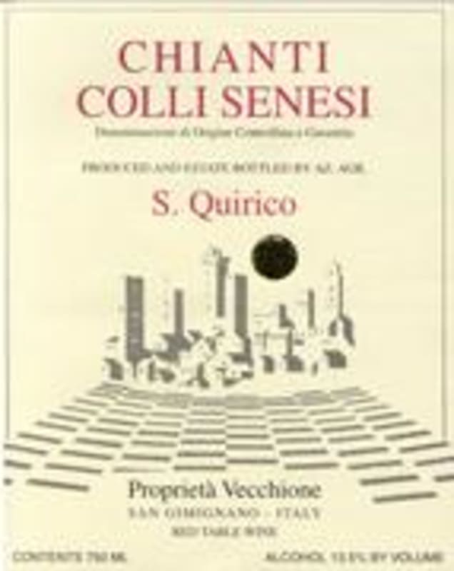 San Quirico Colli Senesi Chianti 1997 Front Label