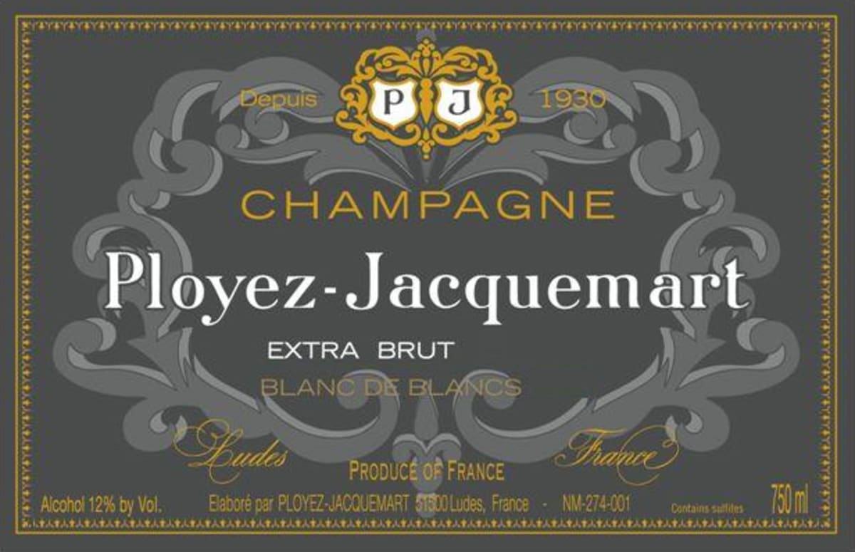 Champagne Ployez-Jacquemart Blanc de Blancs Extra Brut 2005 Front Label