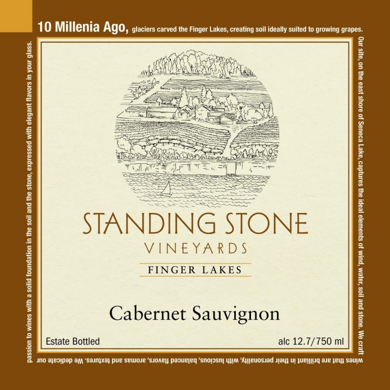 Standing Stone Vineyards Cabernet Sauvignon 2014 Front Label
