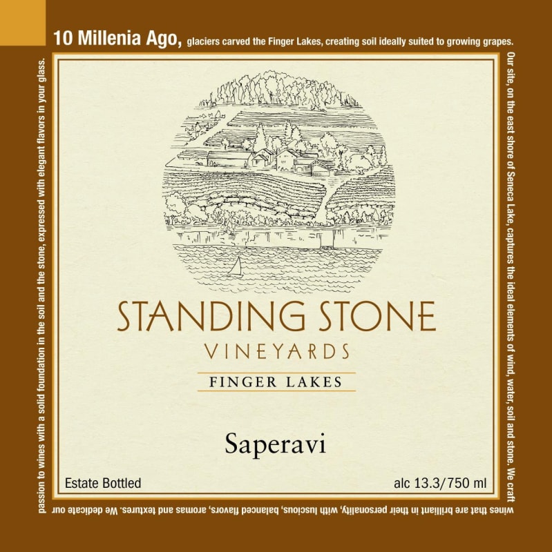 Standing Stone Vineyards Saperavi 2013 Front Label