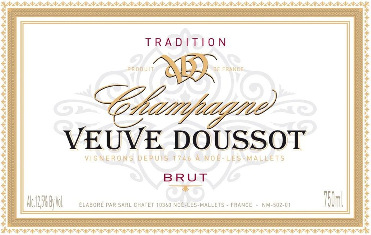 Champagne Veuve Doussot Champagne Brut Tradition 2002 Front Label